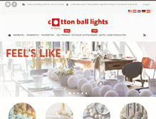 Tablet Screenshot of cottonballlights.com